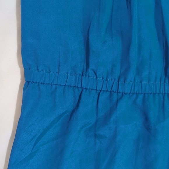 NWT LOFT Sleeveless Maxi Dress, Color Blue/Cream Size 2P - Picture 4 of 14